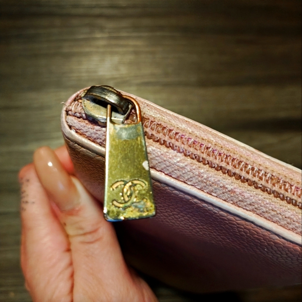 CHANEL CC Caviar Continental Zip Long Wallet - Picture 12 of 13